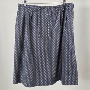Archerie New York Womens Blue Geographic Print Cotton Mini Skirt | 6